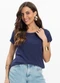 Infinita Cor - Blusa Feminina Verde - variação: Azul