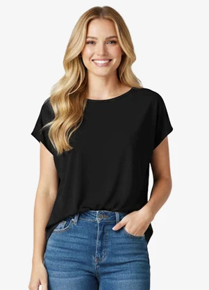 Infinita Cor - Blusa Feminina Azul - INFINITA COR