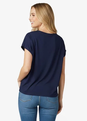 Infinita Cor - Blusa Feminina Azul - INFINITA COR