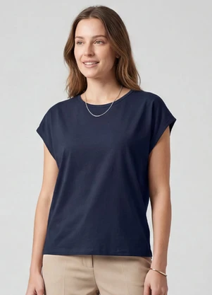 Infinita Cor - Blusa Feminina Azul - INFINITA COR