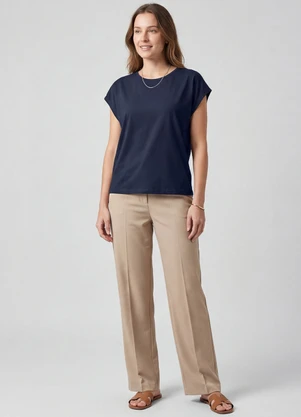 Infinita Cor - Blusa Feminina Azul - INFINITA COR