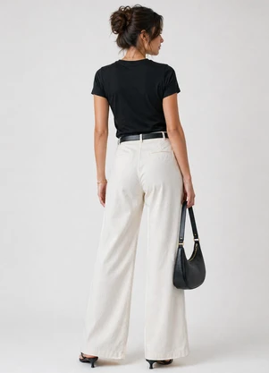 Infinita Cor - Blusa Feminina Básica Algodão Preto - INFINITA COR