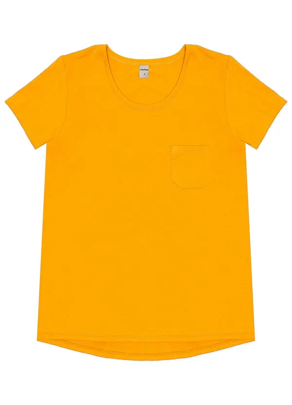 Rovitex - Blusa Feminina Básica Amarelo 4
