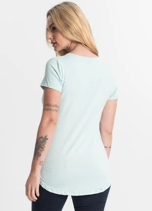 Select - Blusa Feminina Básica Azul - SELECT