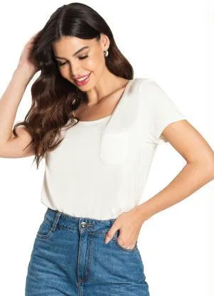 Rovitex - Blusa Feminina Básica Bege - ROVITEX