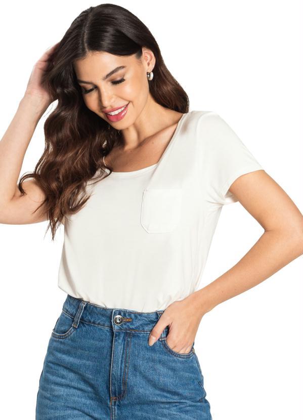 Rovitex - Blusa Feminina Básica Bege