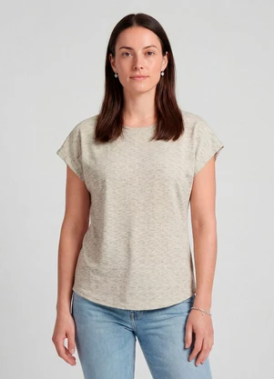 Infinita Cor - Blusa Feminina Básica Bege - INFINITA COR