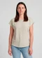 Infinita Cor - Blusa Feminina Básica Marrom - variação: Bege