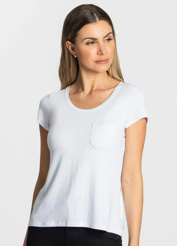Rovitex - Blusa Feminina Básica Branco