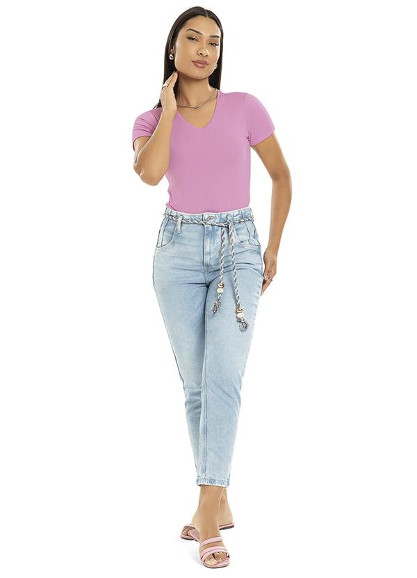 Habana - Blusa Feminina Básica de Manga Curta Roxo 2