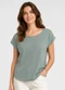 Infinita Cor - Blusa Feminina Básica em Malha Golf Azul - variação: Verde