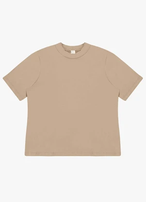 Rovitex - Blusa Feminina Básica em Malha Visco Marrom - ROVITEX