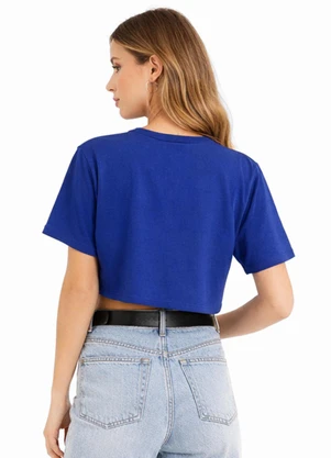 Infinita Cor - Blusa Feminina Básica Malha Suplex Azul - INFINITA COR