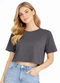 Infinita Cor - Blusa Feminina Básica Malha Suplex Cinza - variação: Cinza