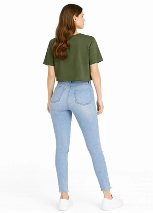 Infinita Cor - Blusa Feminina Básica Malha Suplex Verde - INFINITA COR