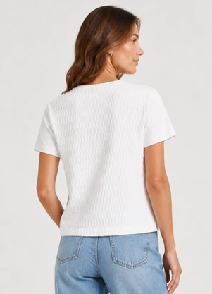 Infinita Cor - Blusa Feminina Básica Malha Uir Bege - INFINITA COR