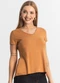 Select - Blusa Feminina Básica Marrom - variação: Marrom