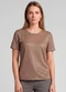 Infinita Cor - Blusa Feminina Básica Marrom - variação: Marrom