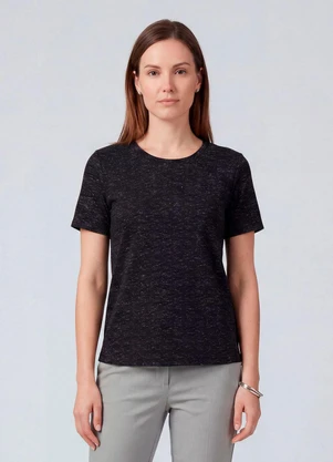 Infinita Cor - Blusa Feminina Básica Preto - INFINITA COR