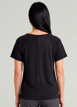 Infinita Cor - Blusa Feminina Básica Preto - INFINITA COR