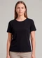 Infinita Cor - Blusa Feminina Básica Verde - variação: Preto