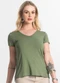 Select - Blusa Feminina Básica Marrom - variação: Verde