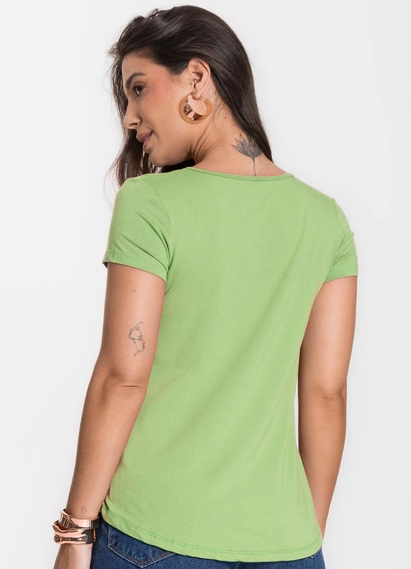 Select - Blusa Feminina Básica Verde 2