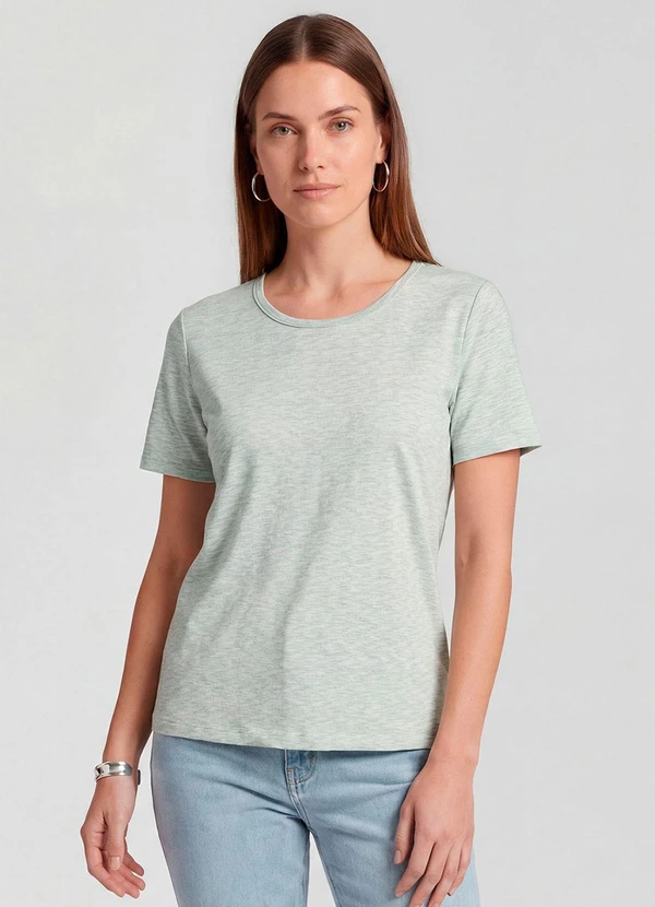 Infinita Cor - Blusa Feminina Básica Verde