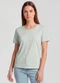 Infinita Cor - Blusa Feminina Básica Marrom - variação: Verde