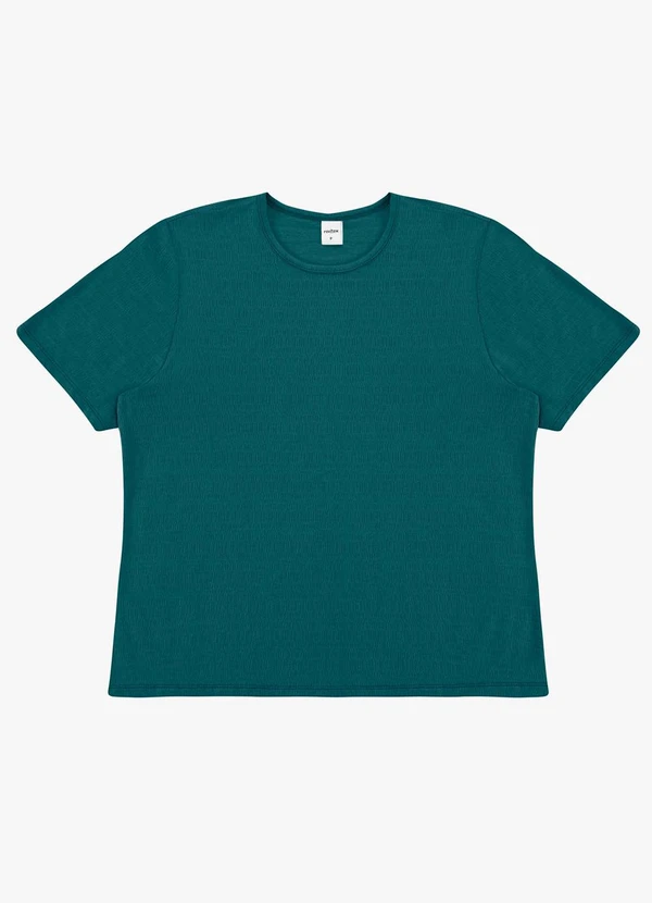 Rovitex - Blusa Feminina Básica Visco Maquinetada Verde