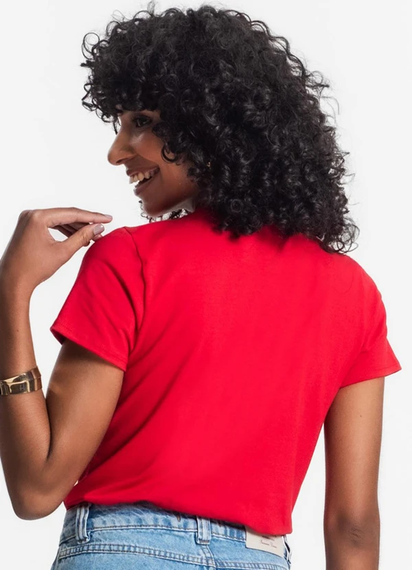 Rovitex - Blusa Feminina Básica Visco Tricot Laranja 2