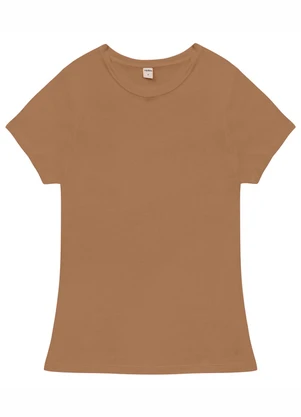 Rovitex - Blusa Feminina Básica Visco Tricot Marrom - ROVITEX