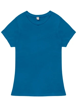 Rovitex - Blusa Feminina Básica Visco Tricot Azul - ROVITEX