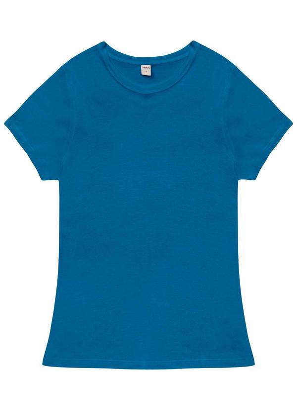 Rovitex - Blusa Feminina Básica Visco Tricot Azul