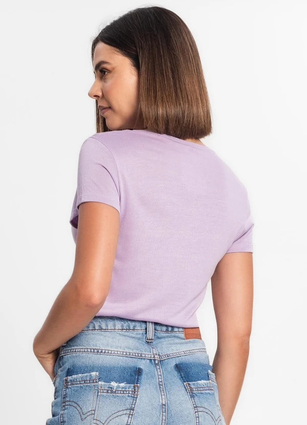 Rovitex - Blusa Feminina Básica Visco Tricot Roxo 2