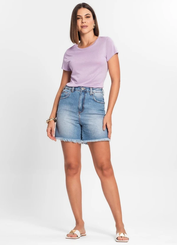 Rovitex - Blusa Feminina Básica Visco Tricot Roxo 3
