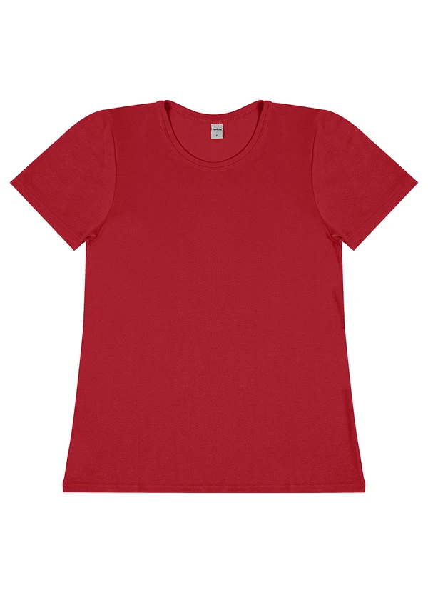 Rovitex - Blusa Feminina Básica Visco Tricot Vermelho 3
