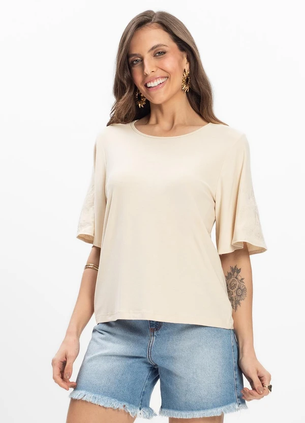 Endless - Blusa Feminina Bege