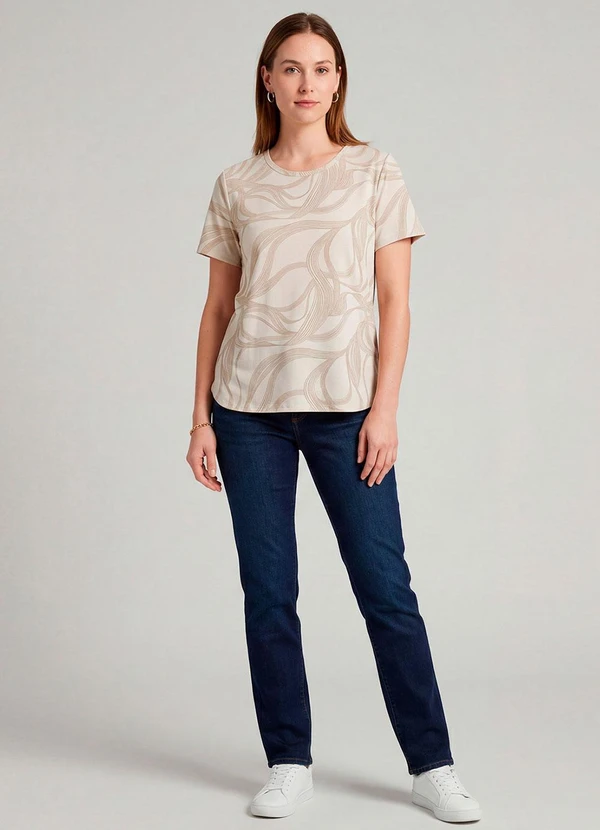 Infinita Cor - Blusa Feminina Bege 3