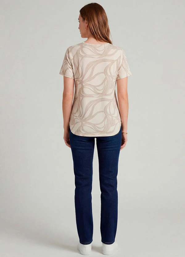 Infinita Cor - Blusa Feminina Bege 4