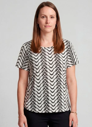 Infinita Cor - Blusa Feminina Bege - INFINITA COR