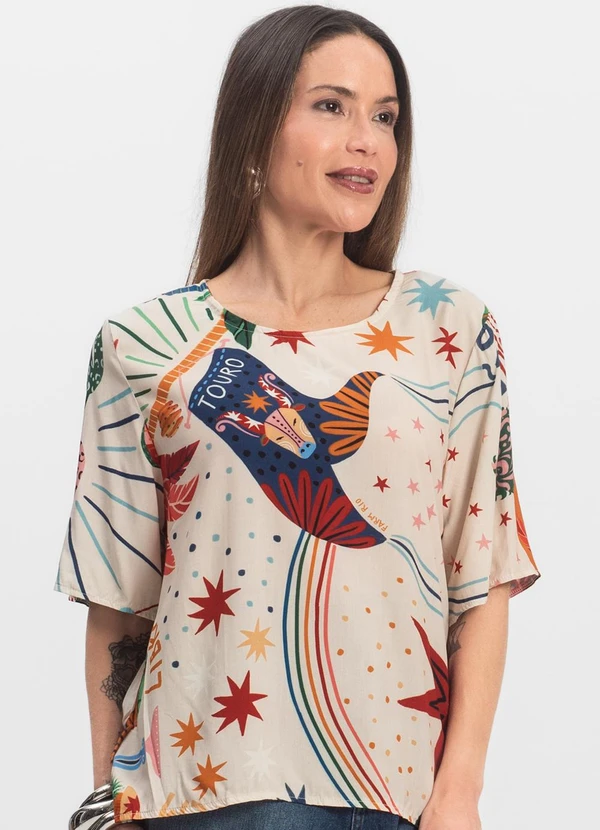 Infinita Cor - Blusa Feminina Branco