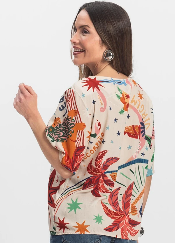 Infinita Cor - Blusa Feminina Branco 2