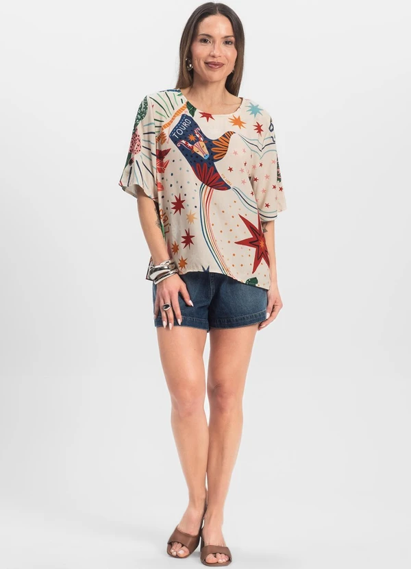 Infinita Cor - Blusa Feminina Branco 5