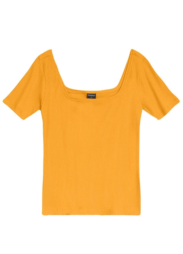 Essendi - Blusa Feminina Canelada Amarelo