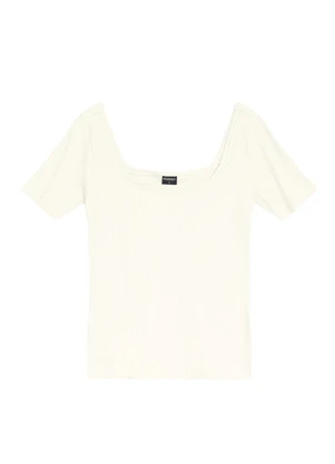 Essendi - Blusa Feminina Canelada Bege - ESSENDI