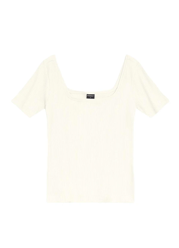 Essendi - Blusa Feminina Canelada Bege