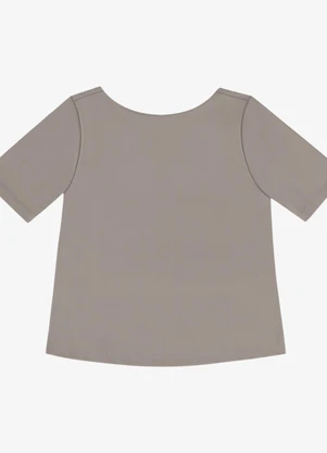 Veev - Blusa Feminina Canelada de Poliamida Bege - VEEV
