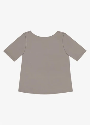 Veev - Blusa Feminina Canelada de Poliamida Bege - VEEV