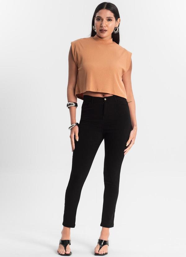 Rovitex - Blusa Feminina Canelada Marrom 3